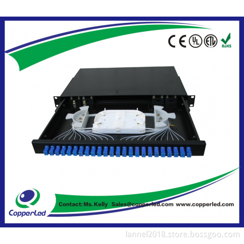 FO Patch Panel SC Type 24Port 19'' 1U Rack Mounted